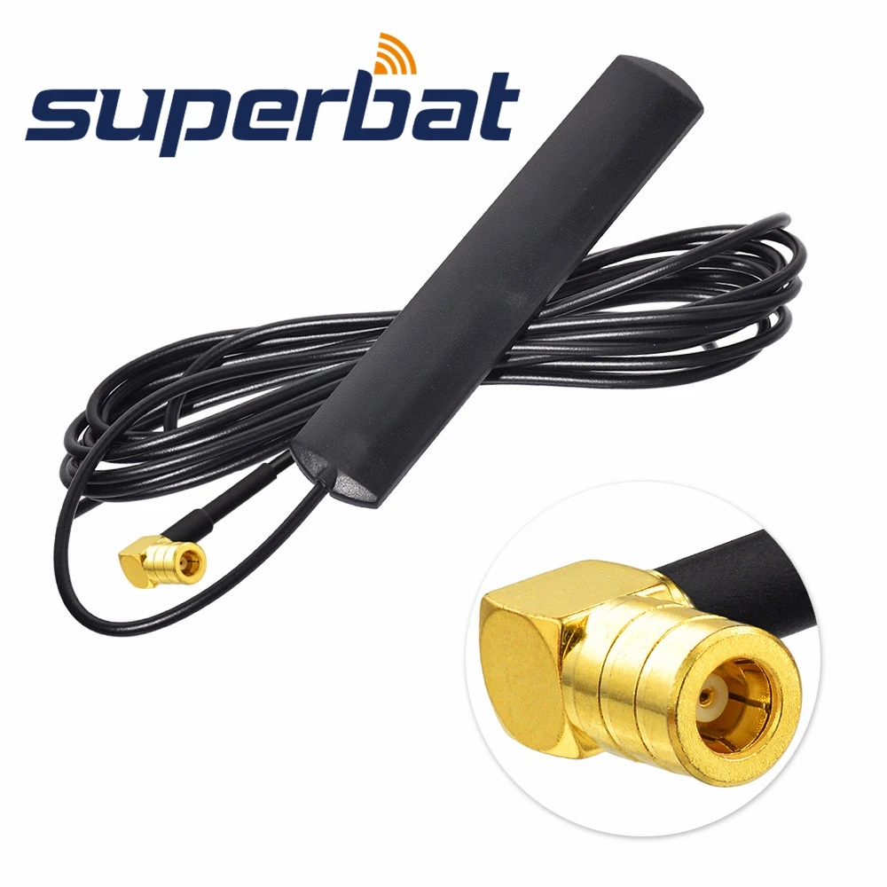 Superbat DAB+ антенна автомобиля/Автомобильная Радио Антенна внутреннее стекло крепление smb разъем «папа» правый угол разъем для кинетической DAB
