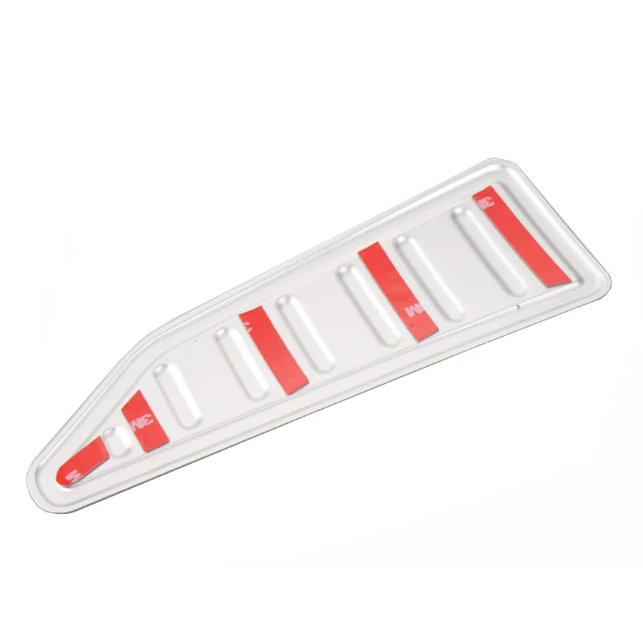 Красная Серебристая левая ножная педаль алюминиевая подставка для Jeep Renegade 2015 +