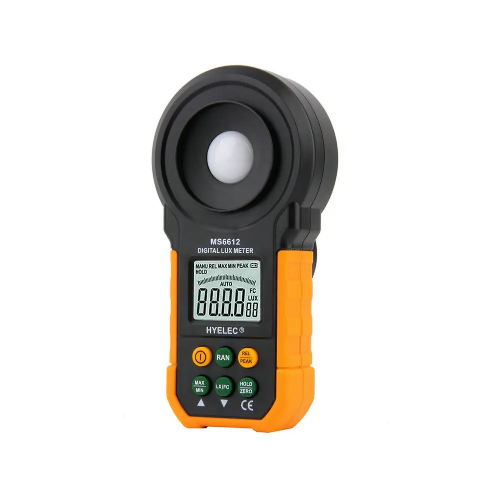 1 шт. Профессиональный MS6612 Цифровой Люксметр 200000 люкс Light Meter Тесты Spectra Авто