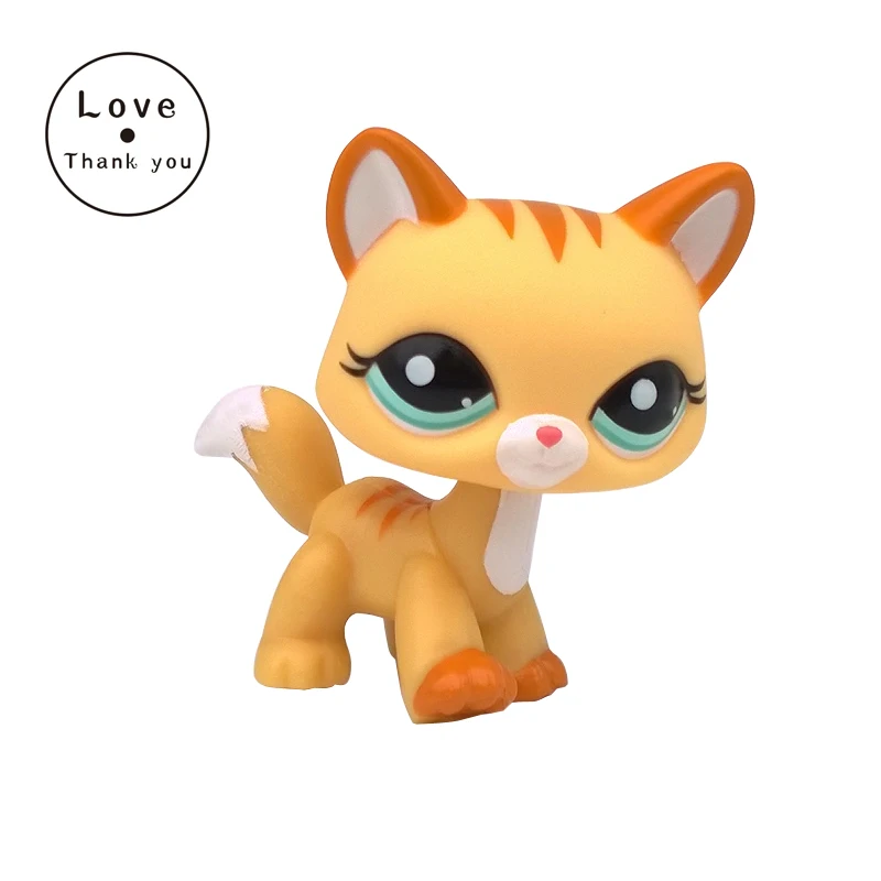 Pet Мейн Кун Kitty #2034 Желтый Тигр Полосатый котенок игрушки животных|toys toys|toys toys toystoy