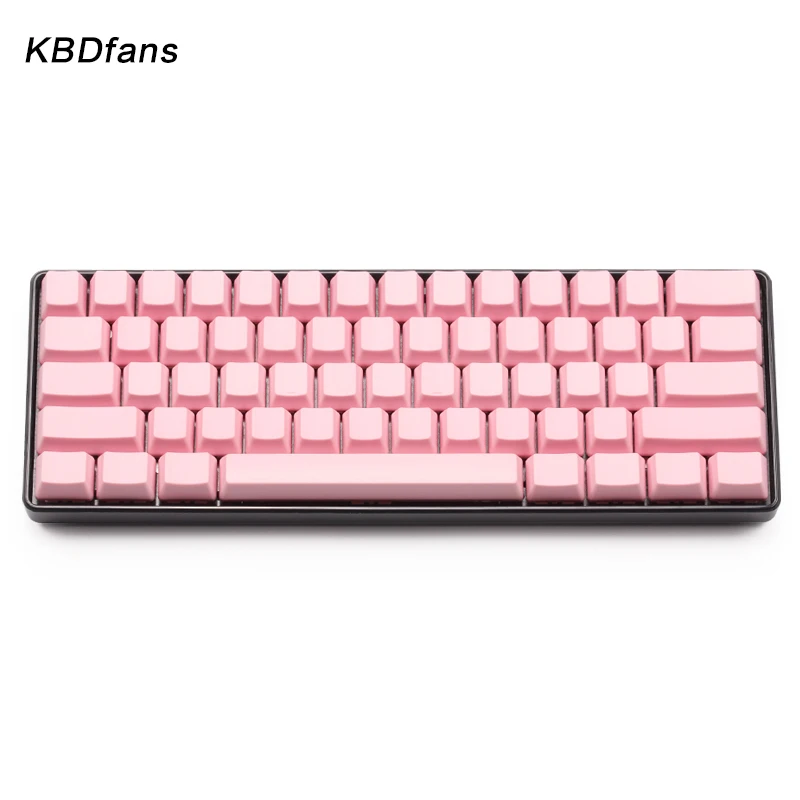 Белый черный оранжевый синий пустой толстый PBT OEM профиль 61 ANSI Keycaps для MX Switches dz60 gh60