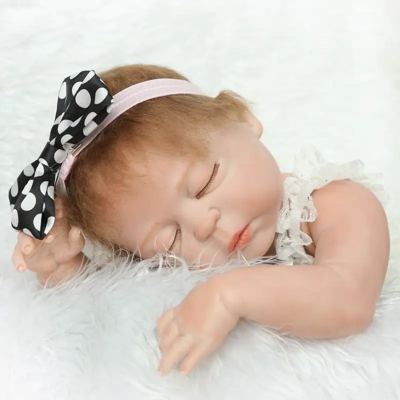 22 "реалистичные силиконовые Reborn Baby куклы полный средства ухода за кожей винил