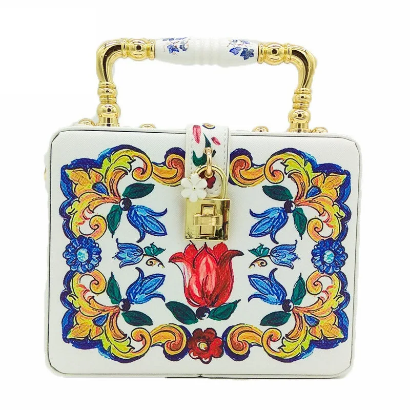 

Original Designer Black Floral Handbags Women Wedding Clutch Bag 2019 for Ladies