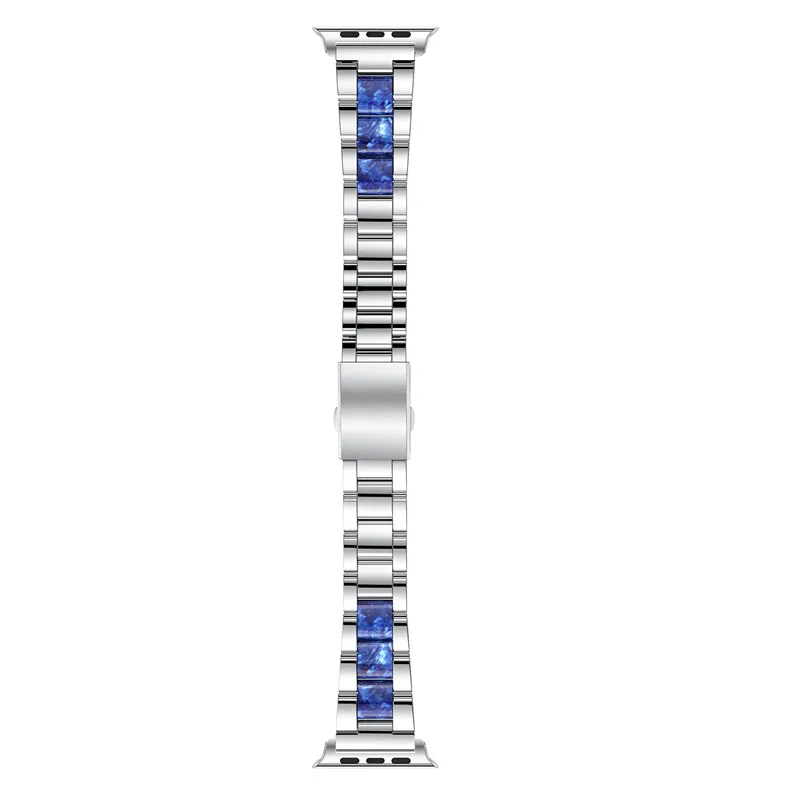 silver Для Apple Watch Band 44 мм 40 мм ремешок для Apple Watch Band 42 мм ремешок из нержавеющей стали 38 мм для iwatch ремешок 4 3 2 серии - Цвет ремешка: silver