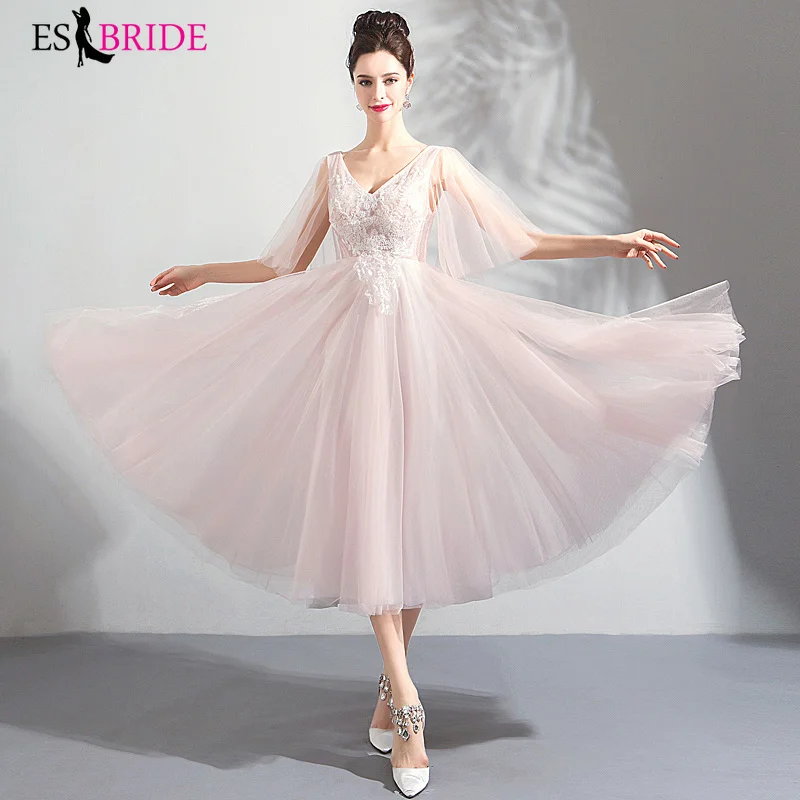 Простое розовое вечернее платье для женщин элегантное принцессы арабское 2019