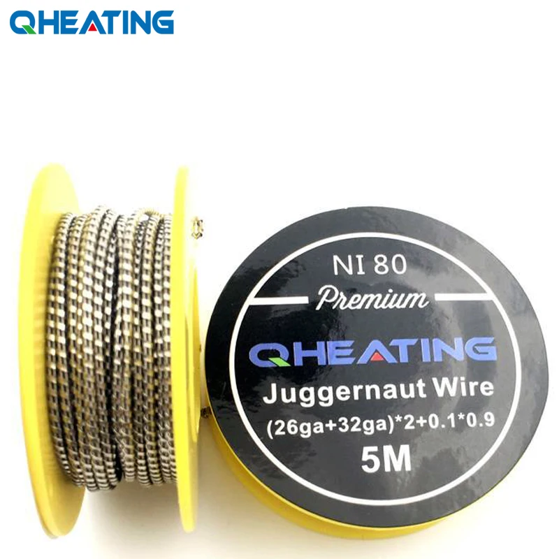 Бесплатная доставка 5 м/рулон A1/NI80/SS 316L Juggernaut Clapton провод для RDA RBA перестраиваемый