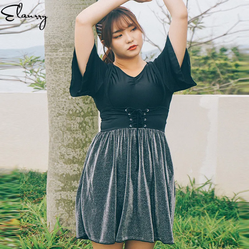 Купальный костюм одна деталь для женщин пуш ап купальная одежда плюс размер со