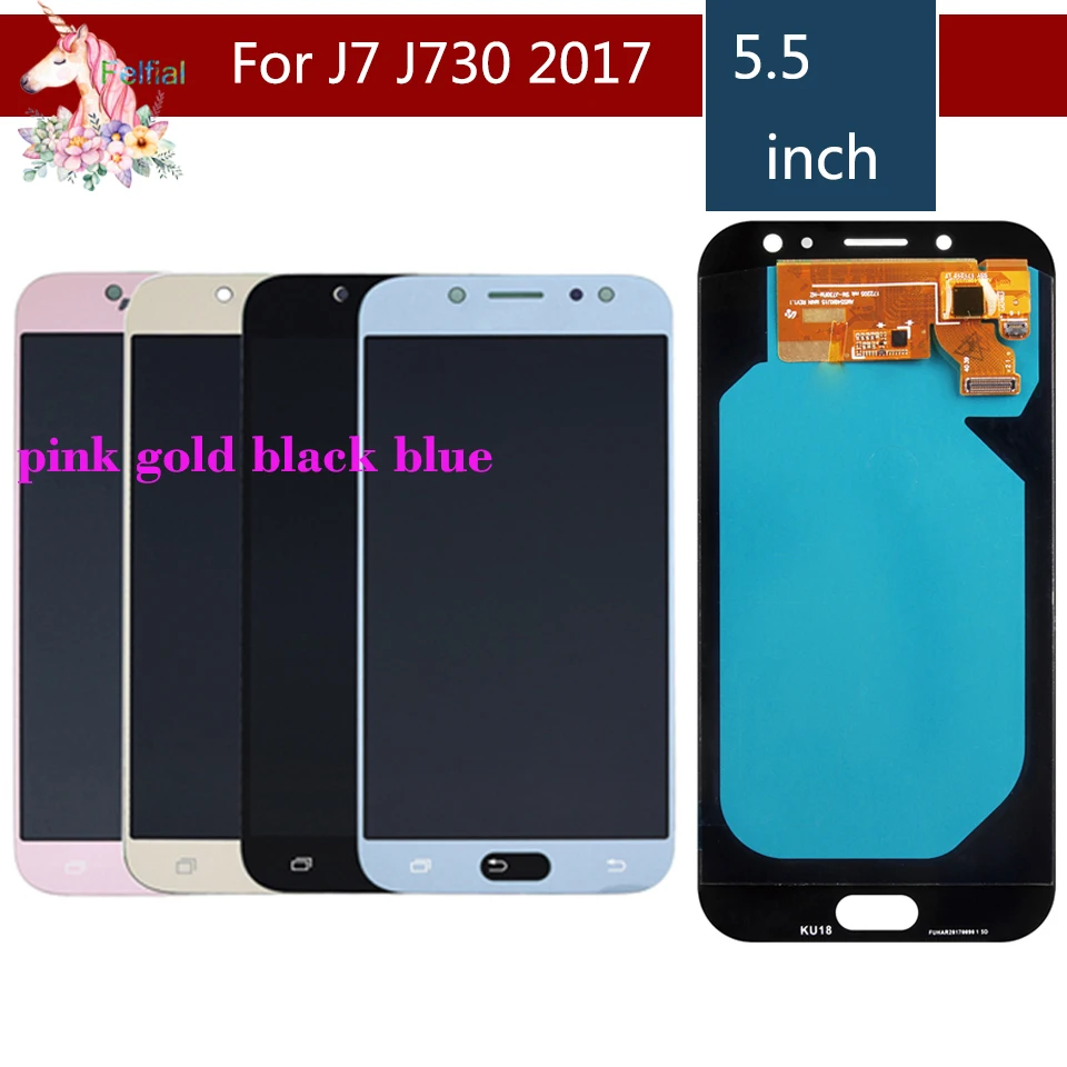 ЖК дисплей с сенсорным экраном в сборе для SAMSUNG Galaxy J7 Pro 2017 J730 J730F J730G оригинальный