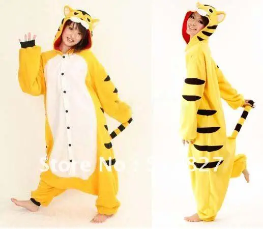 Новый взрослых животных тигр пижамы комплект для сна Onesie Пижама Мужская