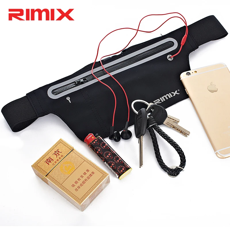 Спортивная поясная сумка для бега телефона наушников отражающая простая