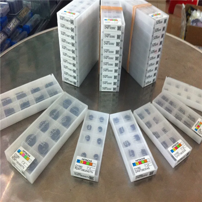 

RDMT1204MOTN CY250 100% HITACHI Original carbide insert with the best quality 10pcs/lot free shipping