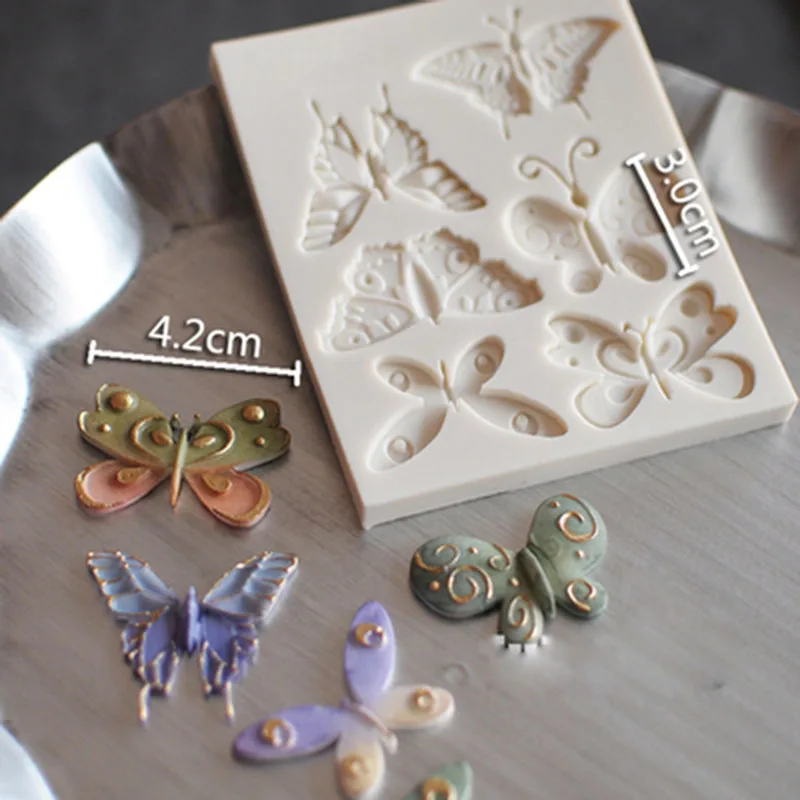 Yueyue Sugarcraft силиконовая форма в виде бабочки помадная инструменты для украшения