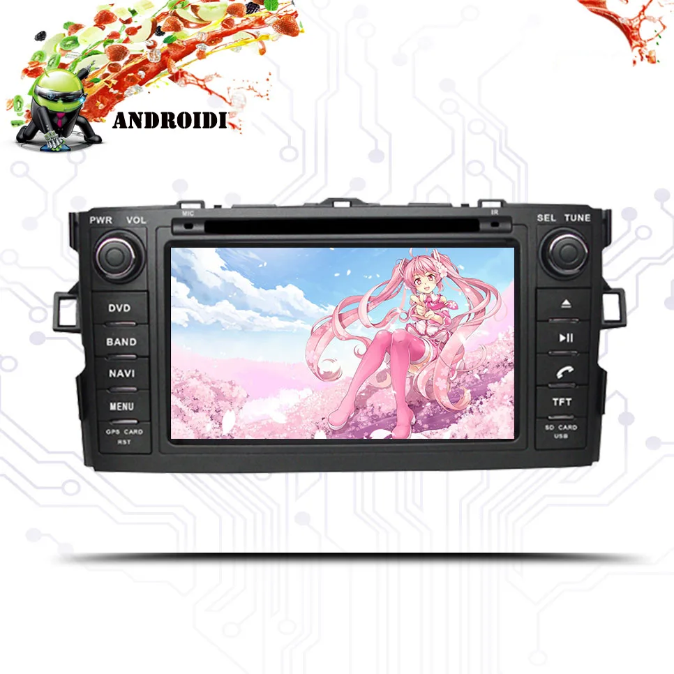 Android 10 04 + 64G 2 DIN Автомобильный мультимедийный плеер для TOYOTA AURIS Altis хэтчбек COROLLA 2012