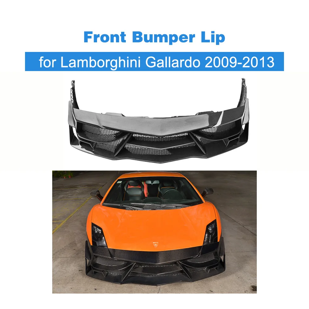 Передний бампер из углеродного волокна чехол для Lamborghini Gallardo Coupe Convertible LP550 LP560-4 09-13