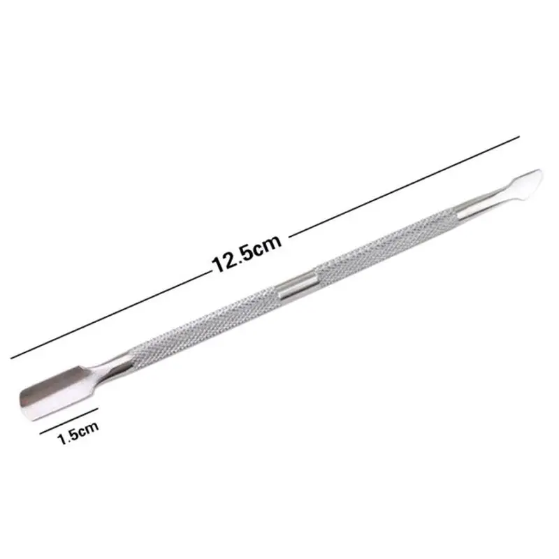 1 Set 4 Pieces Cuticle Pusher UV Gel Polish Soak Off Remover Tool Nail Art Trimmer (4 PCS Silver) | Красота и здоровье