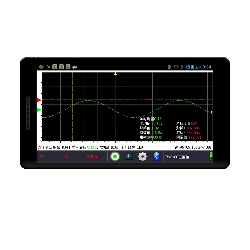 TWF100 Bluetooth осциллограф мини мобильный телефон поддержка телефона Android 4 0 и высокая