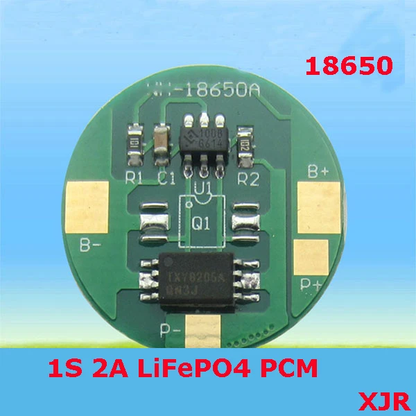 Печатная плата 1S 2A 3 6 В LiFePO4 BMS/PCM/PCB для защиты аккумулятора 1 упаковка батарейка 18650