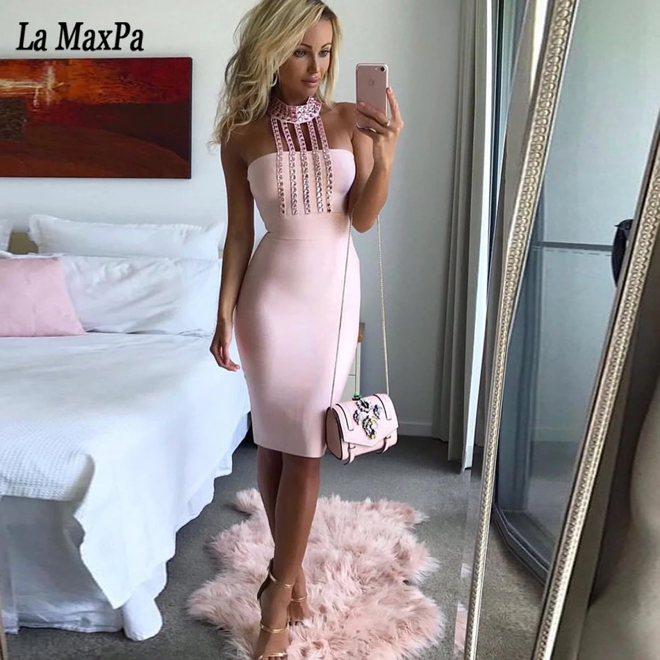 2019 летнее Новое Женское роскошное платье ручной работы с бусинами бретельками