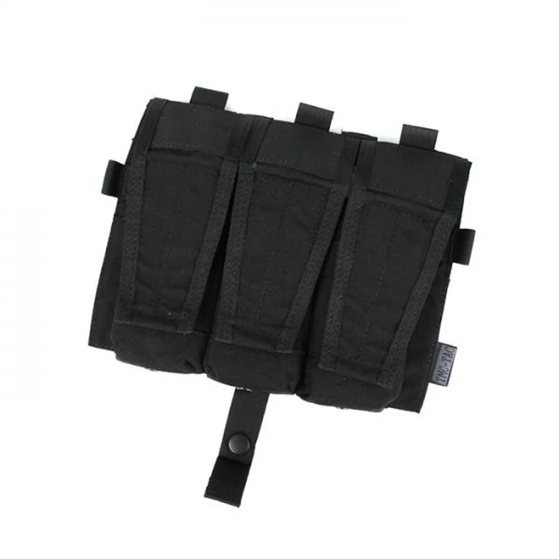 Black TMC тактическая Тройная сумка на передней панели, тройной подсумок для AVS Airsoft Tacitcal gear 3153 - Цвет: Black