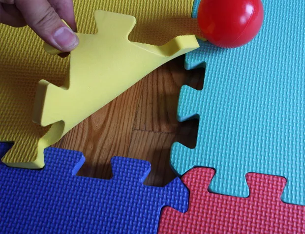 Детский коврик пазл из пены толстый нескользящий для йоги 60 см PX63|foam puzzle mat|kids play