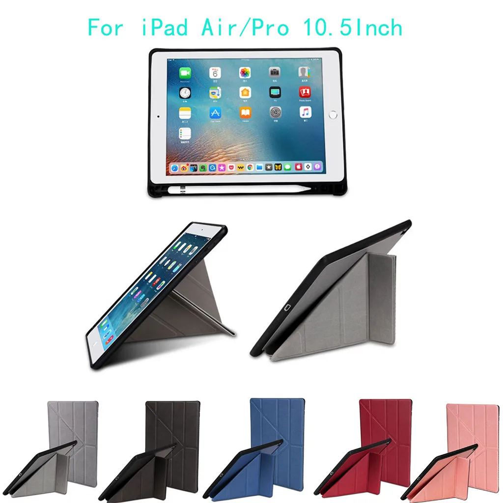 Leather Case For IPad Pro 10.5 Inch Air/Pro 10.5Inch Shell Stand Cover Pen Holder With Auto Sleep/Wake 2019 | Компьютеры и офис