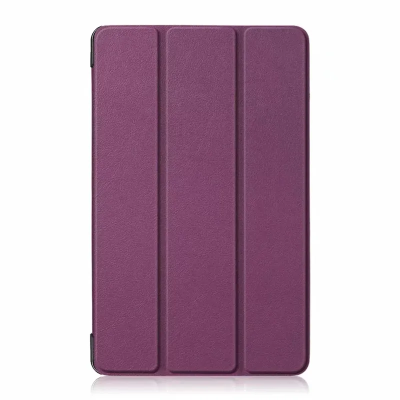 Фиолетовый Ультратонкий чехол для huawei MediaPad M5 lite 8,0 JDN2-AL00 JDN2-W09, чехол-подставка для планшета huawei M5 lite, 8 дюймов, Чехол+ пленка+ ручка - Цвет: Фиолетовый