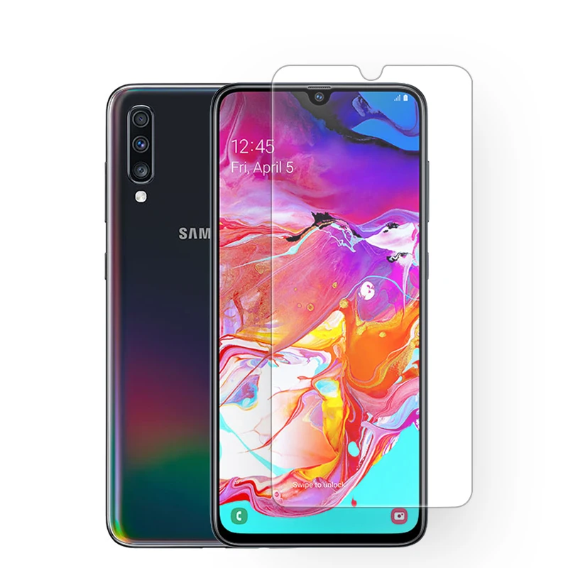 Для Samsung Galaxy закаленное стекло A7 2018 A30 A50 A10 A20 A40 A70 A60 S10E A20E Защитная пленка для