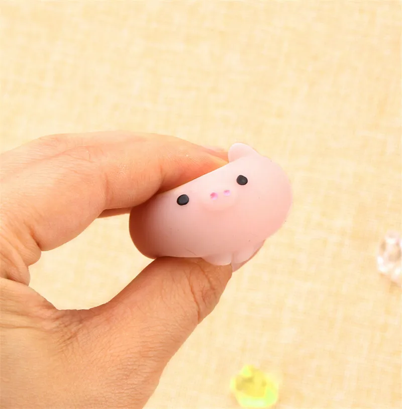 Мяч свинка сжимаемая медленно поднимающаяся Kawaii мини Mochi кролик ремешок для