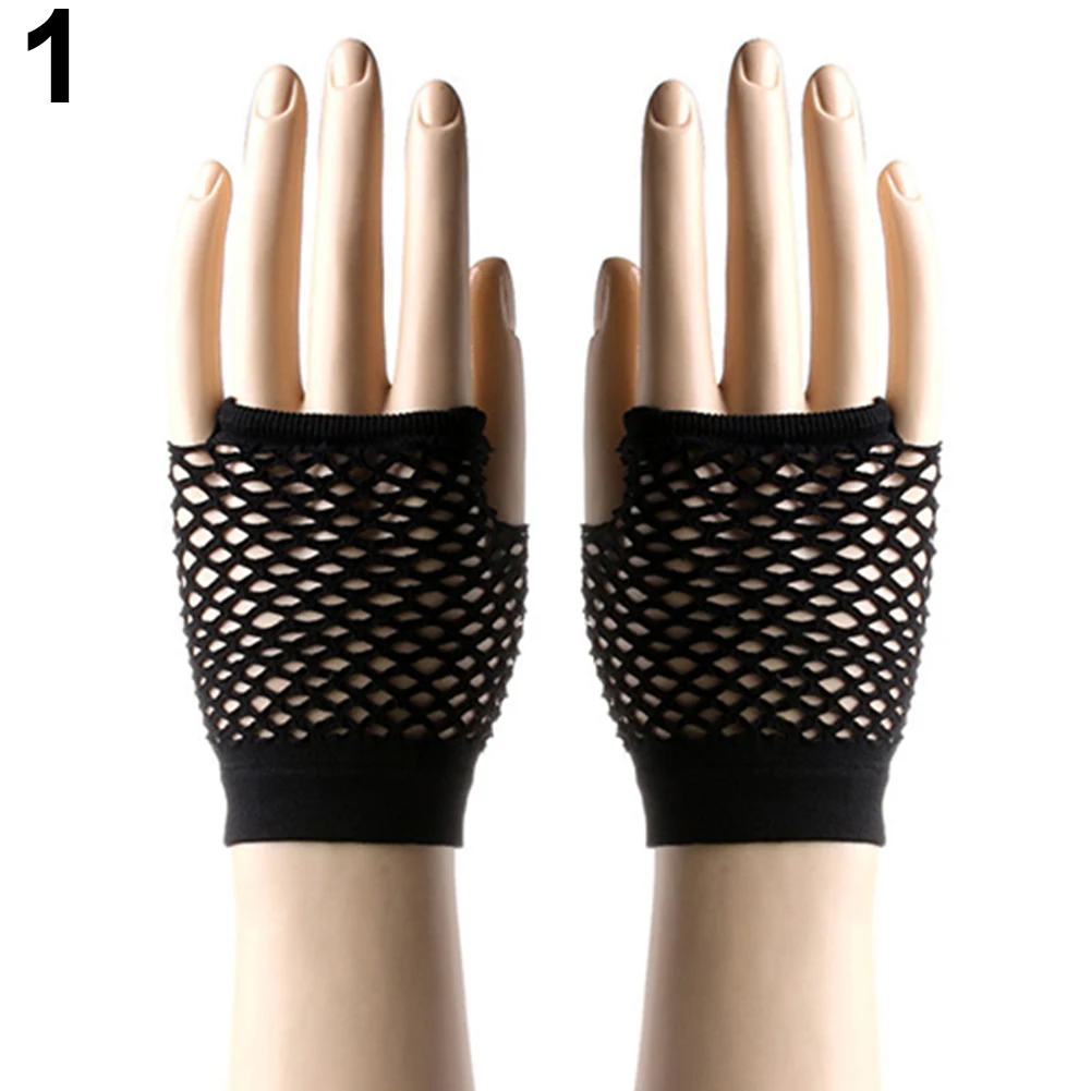 Женский костюм для танцев сетчатые без пальцев перчатки клуба | Аксессуары