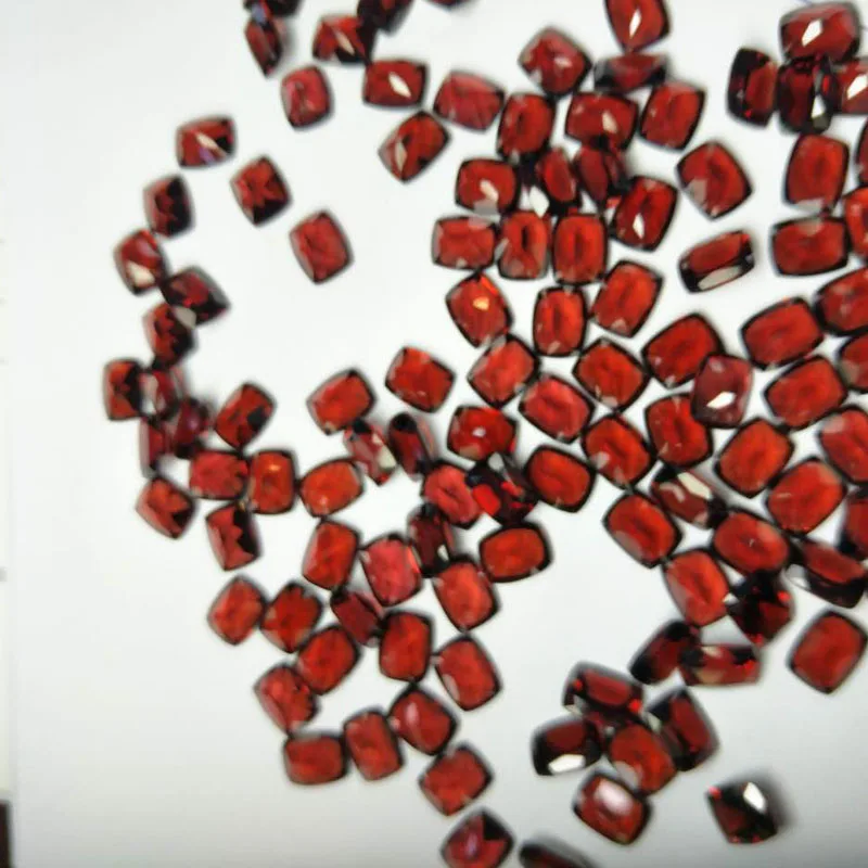 Tbj натуральный с гранатом Мозамбик cushion7 * 9 мм ard 2.53ct для 925 серебро крепление