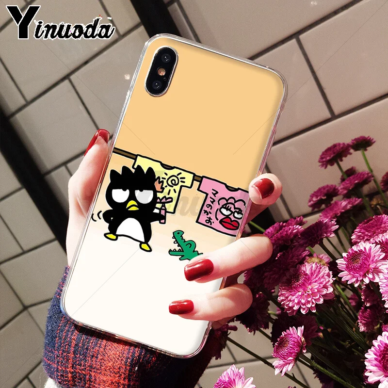Yinuoda Cool Penguin BAD Марка Badtz Maru DIY Окрашенные красивые чехлы для телефонов Apple iPhone 8 7 6 6S