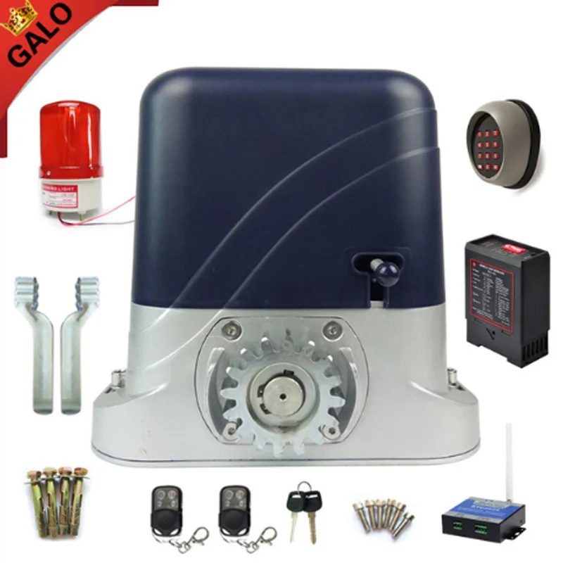 kit12 Полный комплект электронных раздвижных ворот двигателя вождения 600 кг дома или фабрики ворота с 2ps пульт дистанционного управления двери перемещения - Цвет: kit12