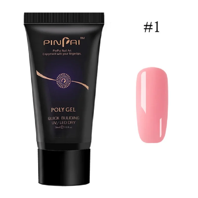 Pink Брендовый 30 мл прозрачный розовый полигелевый удлинитель для ногтей УФ светодиодный гель для наращивания ногтей для создания маникюра полигель для наращивания ногтей - Цвет: Pink