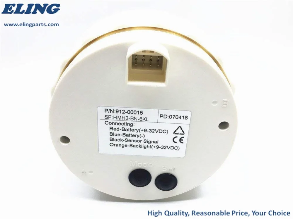 85 мм 8 цветов подсветка Водонепроницаемый Тахометр Датчик с часовым измерителем