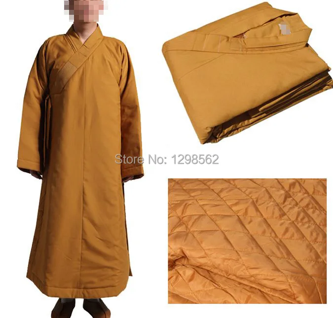 3 цвета зимняя хлопковая одежда буддийский монах униформа для боевых искусств