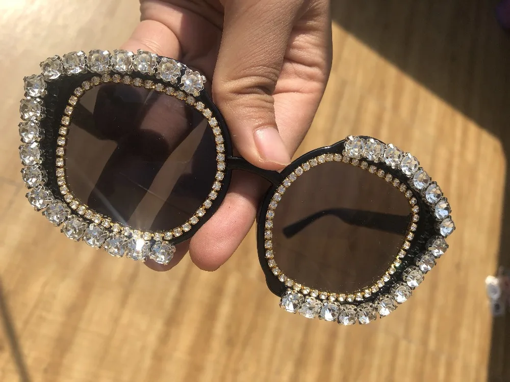 Очки солнцезащитные женские с жемчужинами и зеркальными линзами UV400|Женские