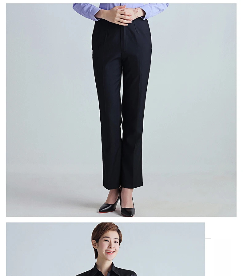 Work Trousers Plus Size Formal Pants for Women Office Lady Style Work Wear Straight Trousers Female Clothing Business Design