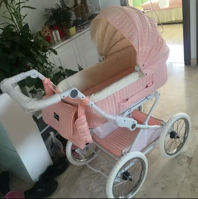 Coolbaby Европейский королевский детская коляска двухсторонняя противоударное с высоким обзором коляска четырехколесная тележка