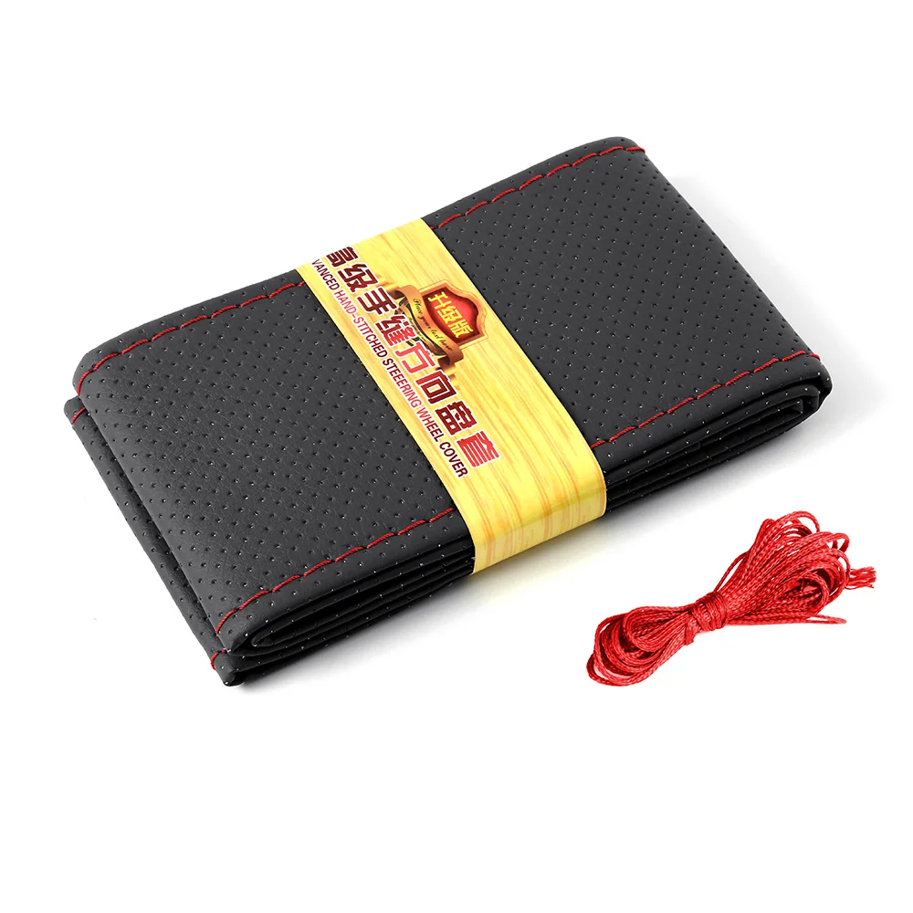 Горячий Грузовик Автобус натуральная кожа крышка рулевого колеса 38 см