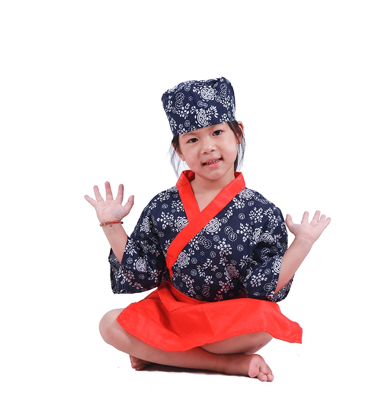 1 лот (примерно шляпа Топ) Детская японская униформа для еды косплея|food service uniform|food