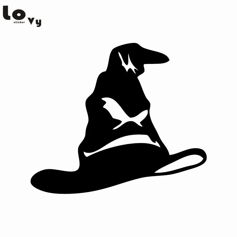Классический фильм Гарри Поттер винил автомобиля Стикеры Поттера шляпа силуэт