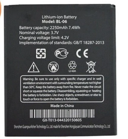Jinsuli 10 шт./лот 2250 мАч BL-06 Аккумулятор для THL T6 T6S Pro Мобильный телефон AKKU PIL |