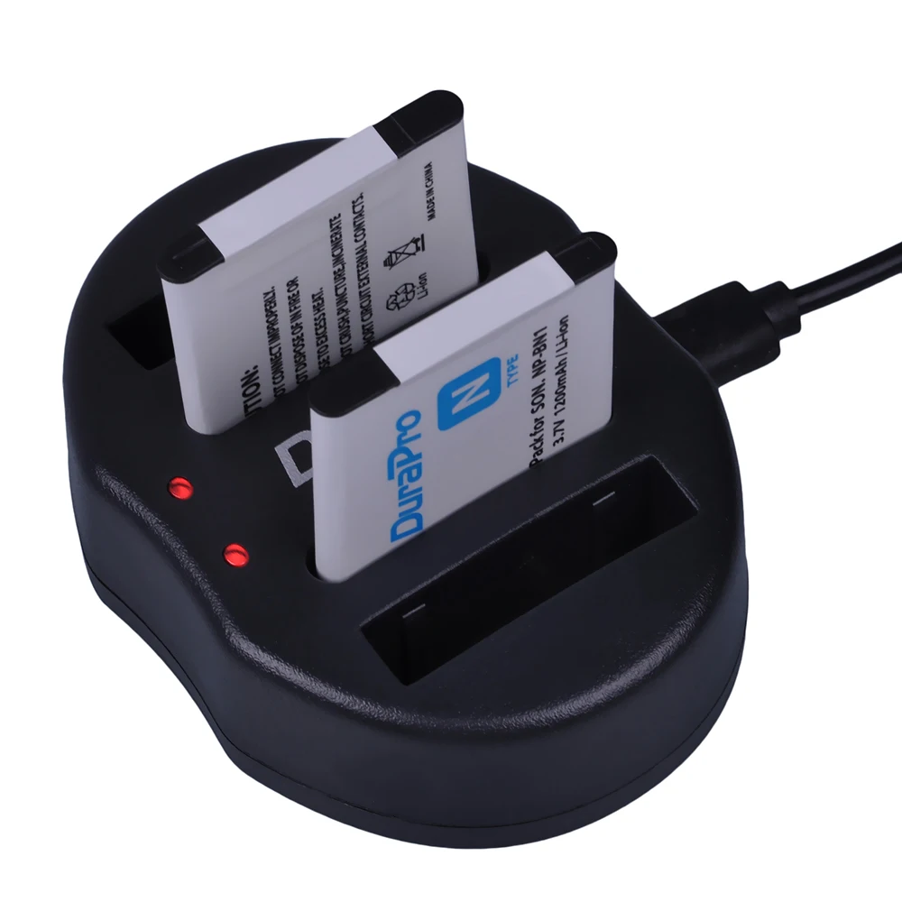 4 шт. 1200 мАч NP BN1 аккумулятор камеры + USB двойное зарядное устройство для Sony DSCW320 330 350