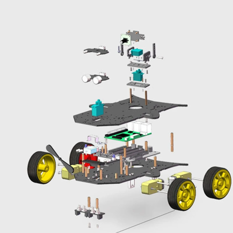 Конечный стартер комплект для Raspberry Pi 3 B + Hd камера программируемый умный робот