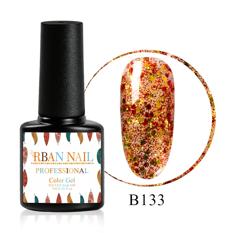 M30265 RBAN ногтей Блестящий Гель-лак для ногтей 7 мл замачиваемый УФ гель для ногтей лак Полупостоянный гель лак праймер маникюрный лак - Цвет: M30265