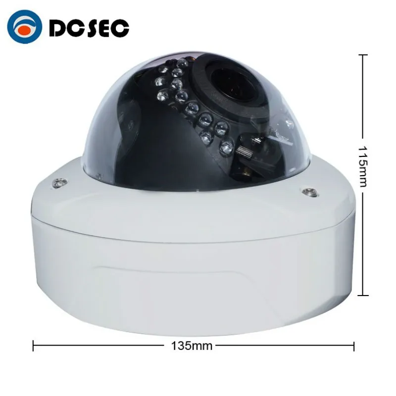 DC безопасности 360 градусов широкий угол 2.0MP 1080 P IP Fisheye панорамный антивандальные