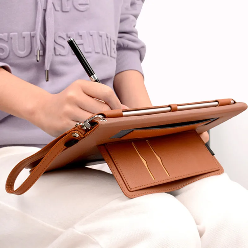 Кожаный чехол для huawei MediaPad M5 lite 10 Tablet stand smart cover бизнес 1 BAH2 L09/W19 DL AL09|Чехлы
