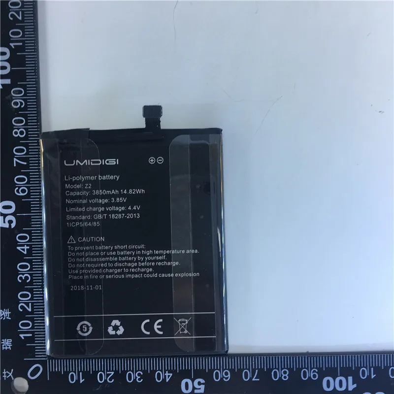 Мобильный телефон Аккумулятор для UMIDIGI Z2 аккумулятор 3850 мАч 6 2 дюйма P23 длительное