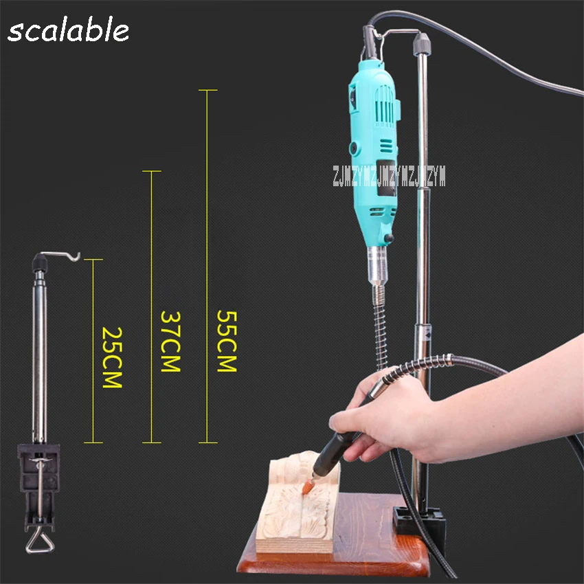 

ASJ-15 Electric Jade Mill Set Wood Kit Tree-Root Electric Grinder 6 Gear Mini Electric Drill Set Grinding Polishing Cutting Tool