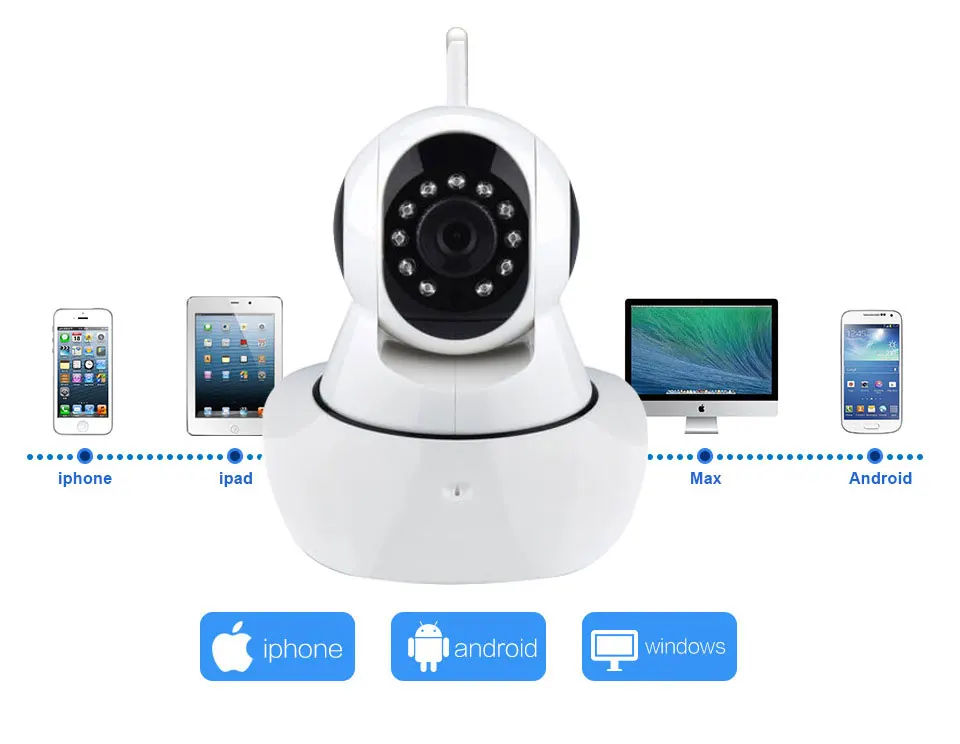 Jeatone 1.3mp HD Беспроводной 960 P IP Камера Мониторинг Поддержка IOS/Android/Оконные рамы Wi Fi